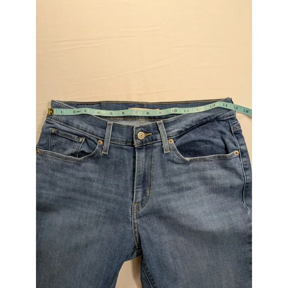 Levis Jeans Womens 30w Blue Denim Curvy Bootcut Low-Mid Rise Classic Y2k Country